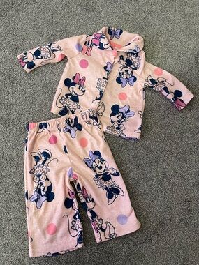 Pink Minnie Mouse Kids Pajama Set - Cozy Two-Piece Sleepwear